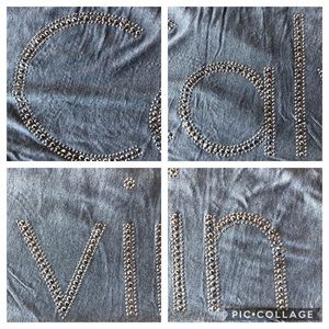 Calvin Klein beaded shirtdress side logo - PERFECT